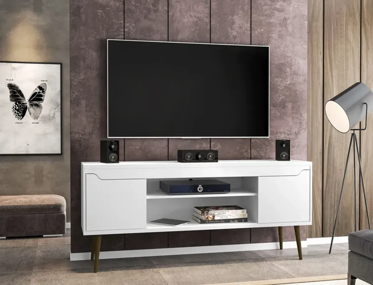 Bradley White TV Stand