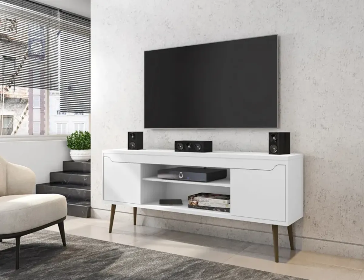 Bradley White TV Stand