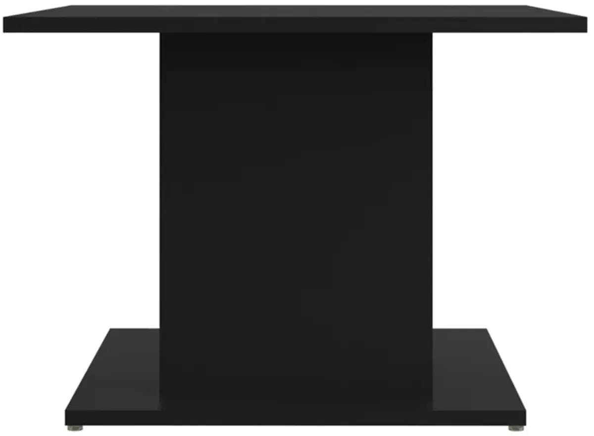 vidaXL Coffee Table Black 21.9"x21.9"x15.7" Chipboard