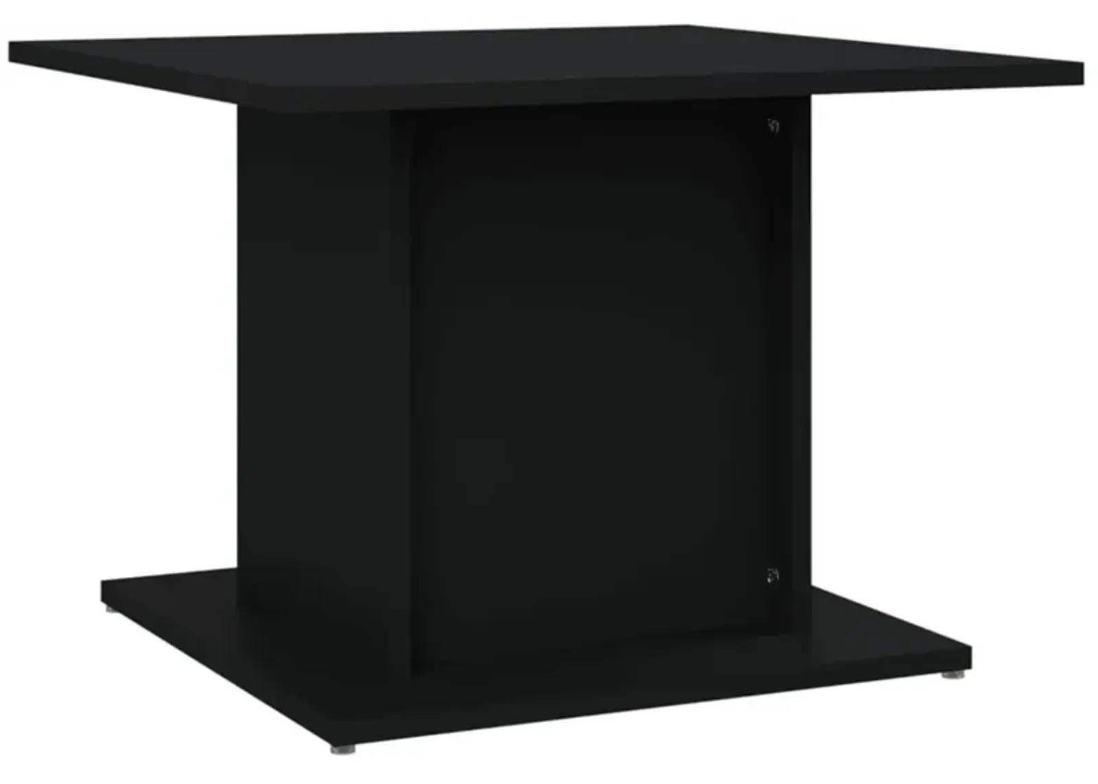 vidaXL Coffee Table Black 21.9"x21.9"x15.7" Chipboard