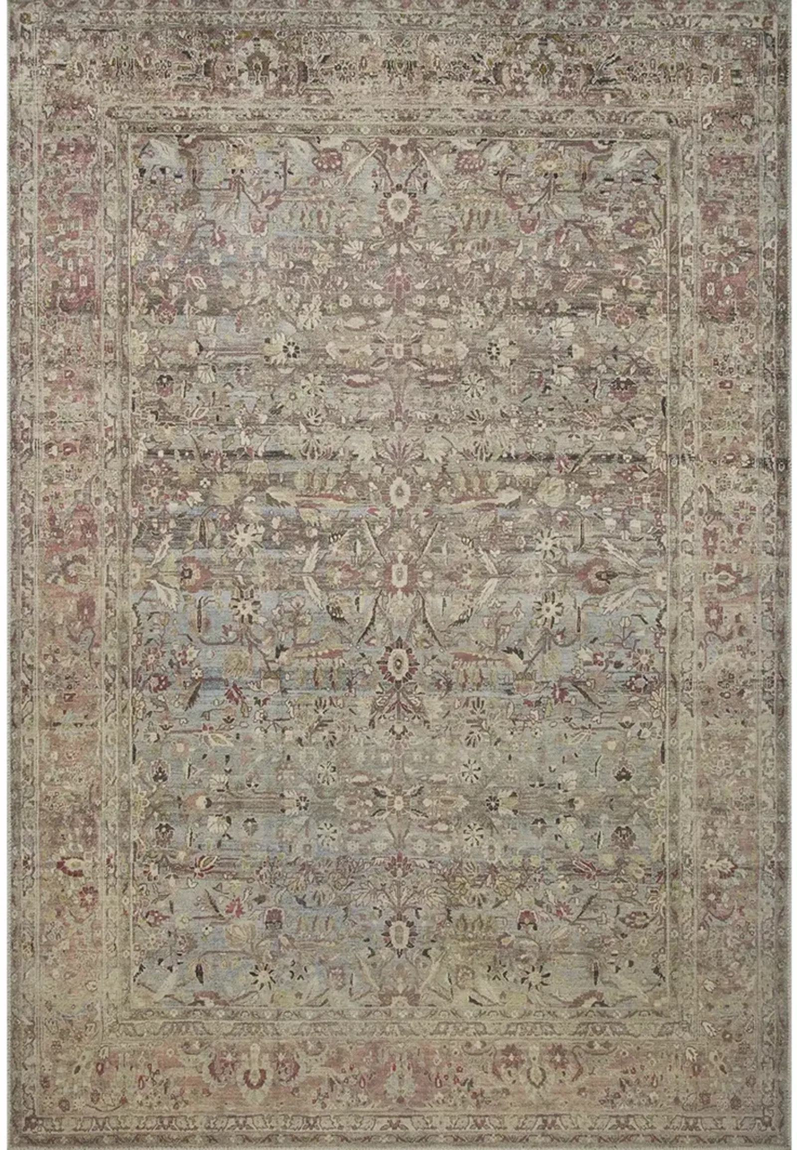 Adrian ADR06 Ocean/Clay 3'6" x 5'6" Rug