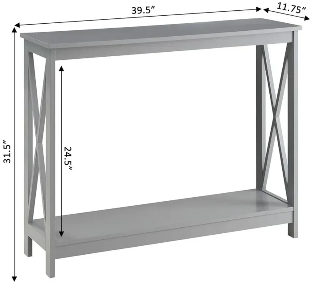 Convience Concept, Inc. Oxford Console Table with Shelf