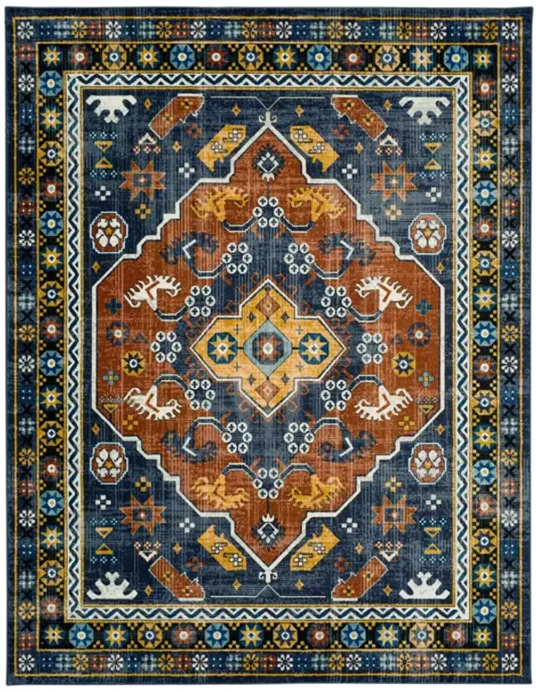 Kaleidoscope Mozambique Navy 2' 6" X 10' Rug