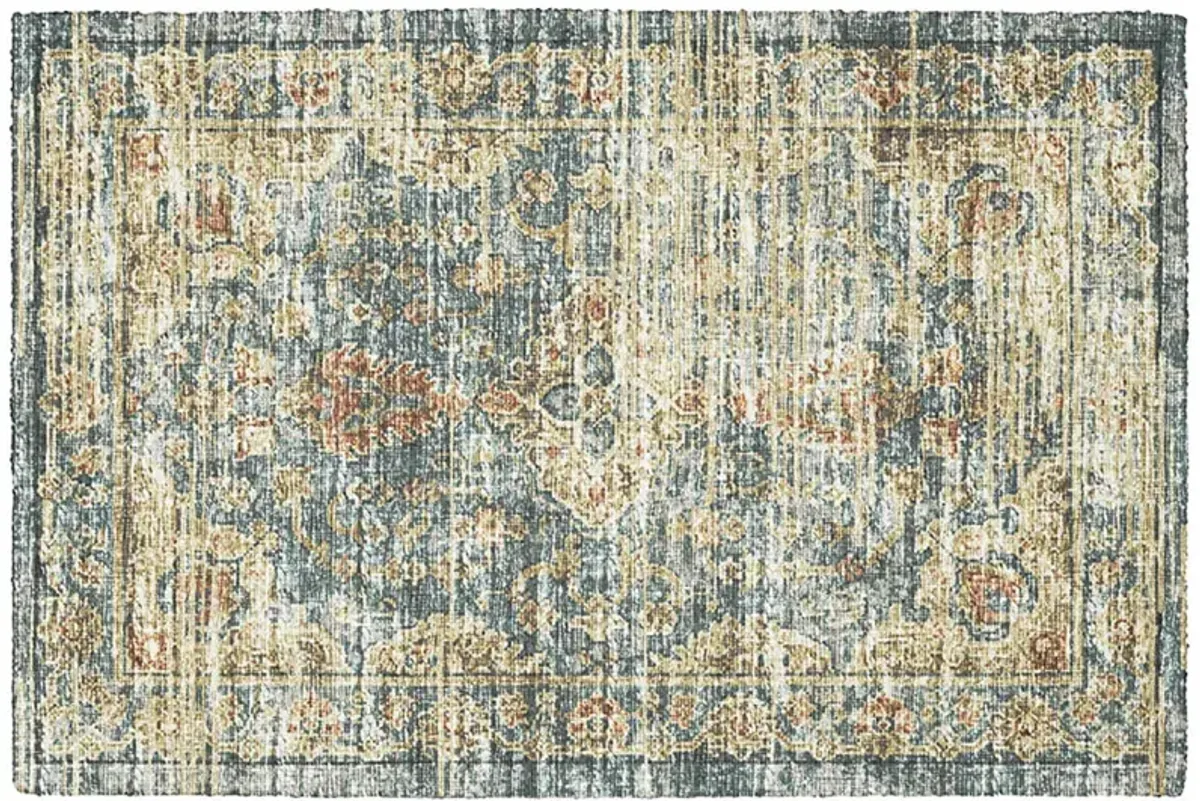 Tuscany TU13 Teal 20" x 30" Rug