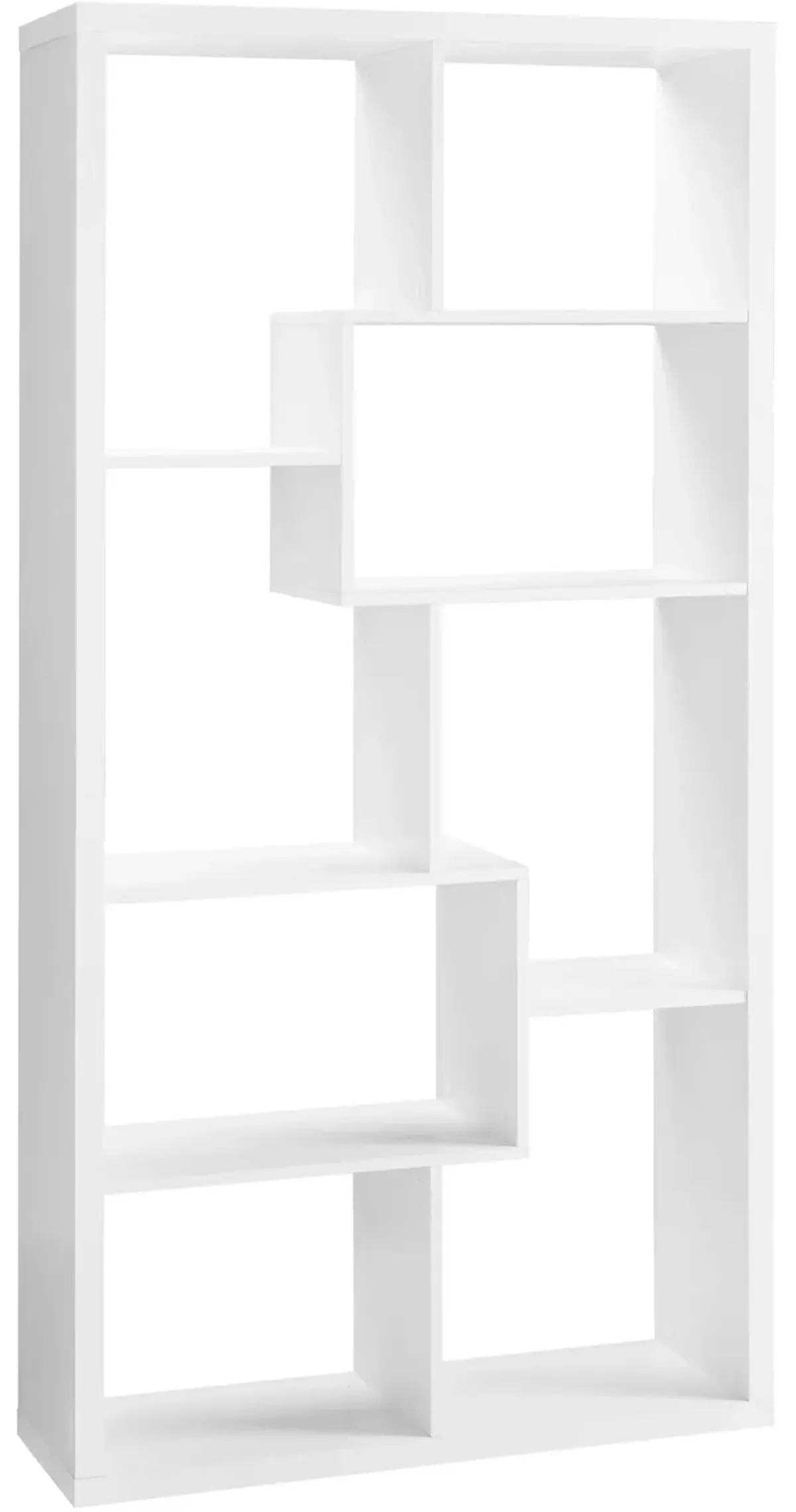 Leva Scandinavian Tall 7 Shelf Open Bookcase