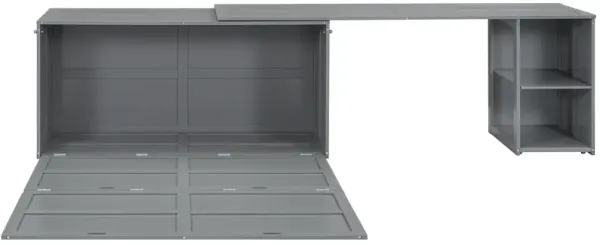 Merax Murphy Bed Cabinet with Storage