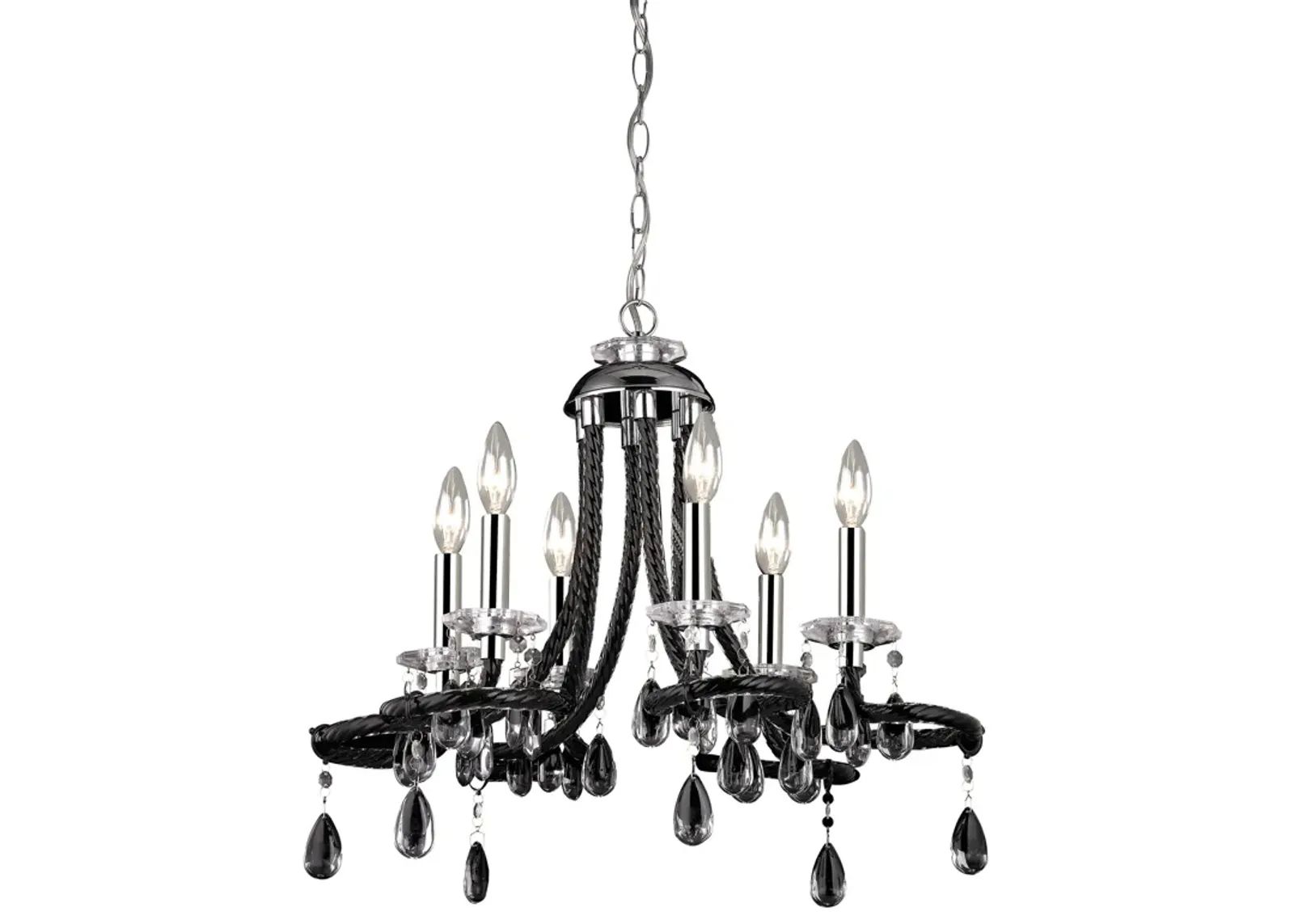 22" Wide 6-Lt Mini Chandelier