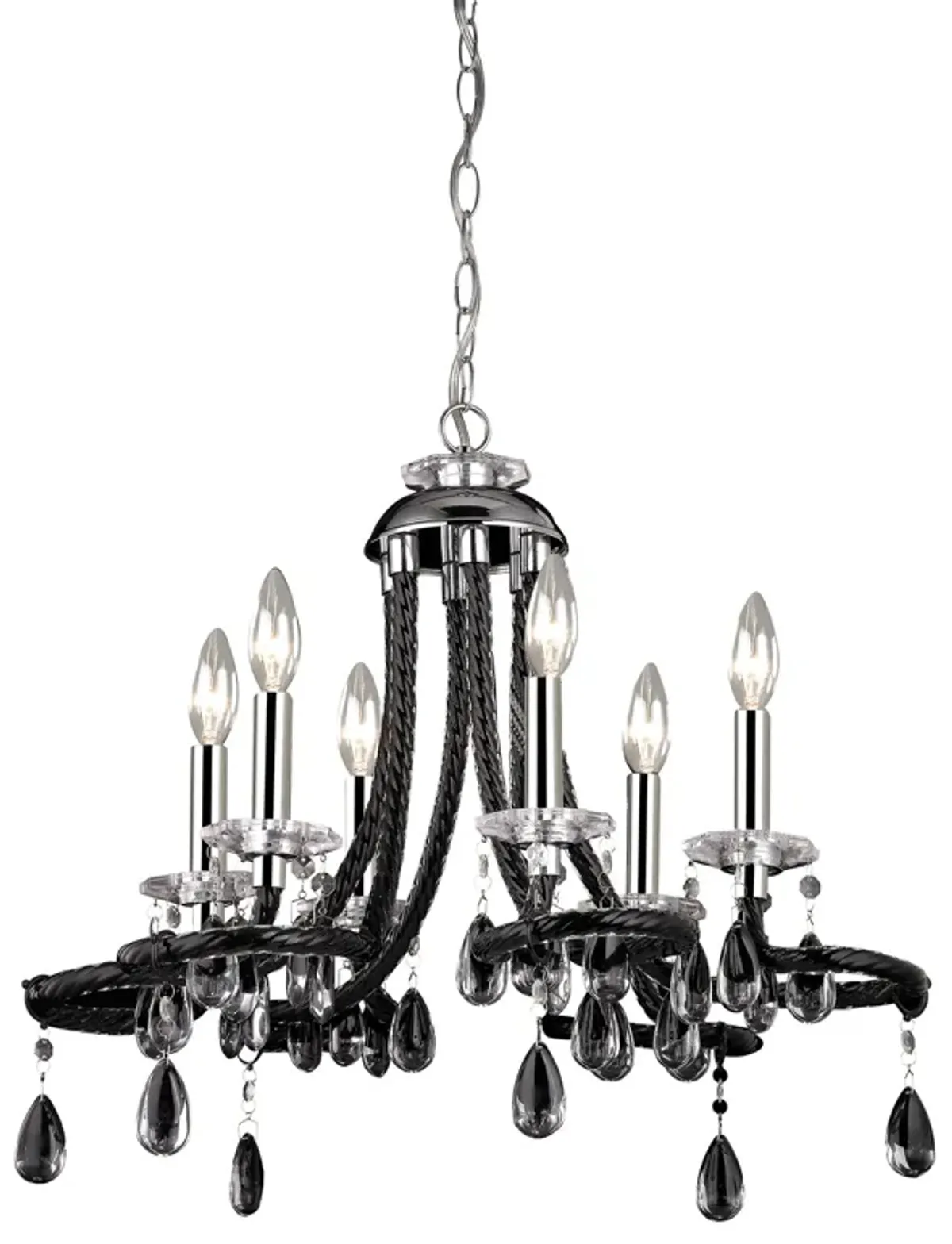 22" Wide 6-Lt Mini Chandelier