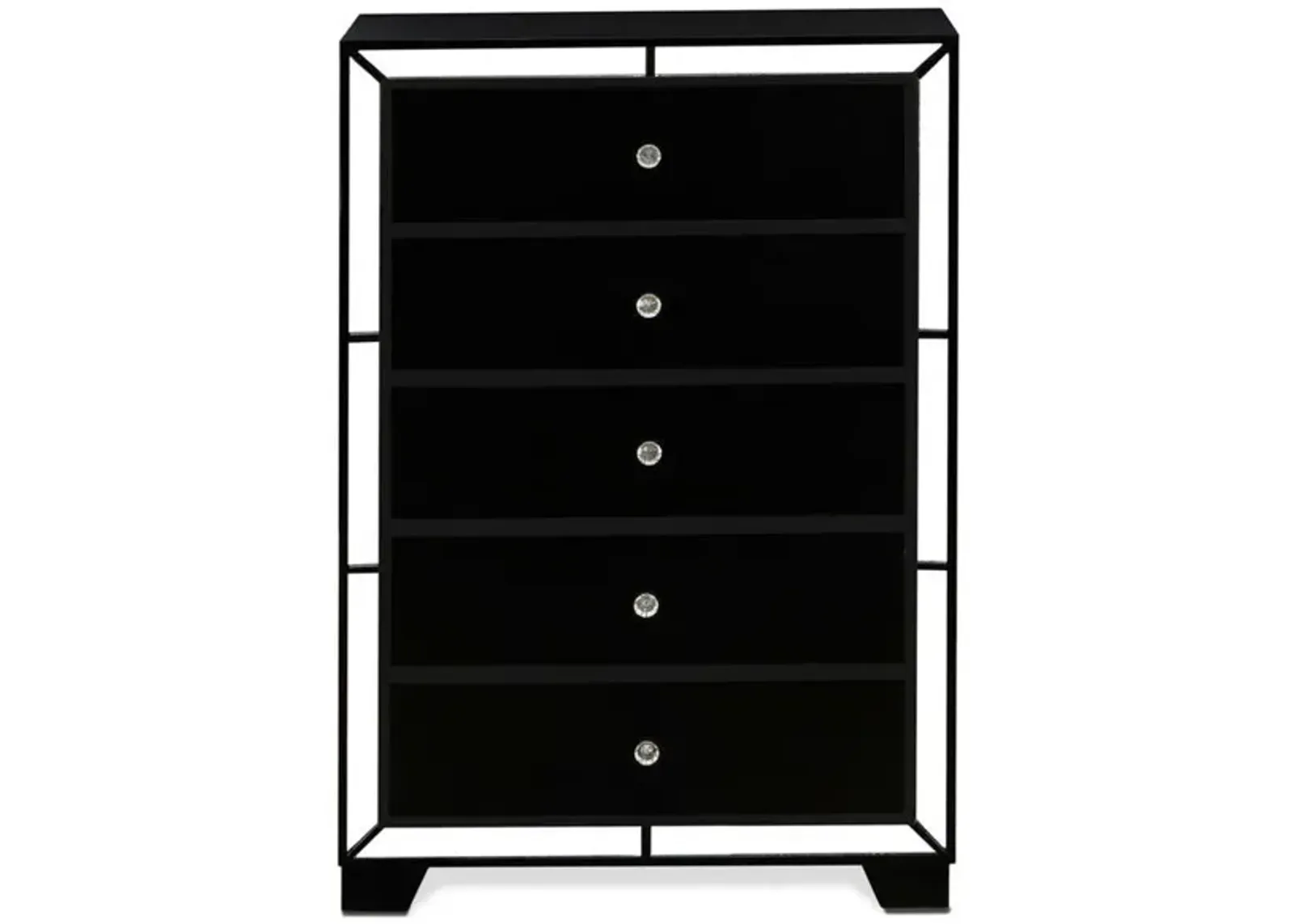 East West Furniture Nella Wood Nightstand with 2 Drawers for any Bedroom - Black Legs