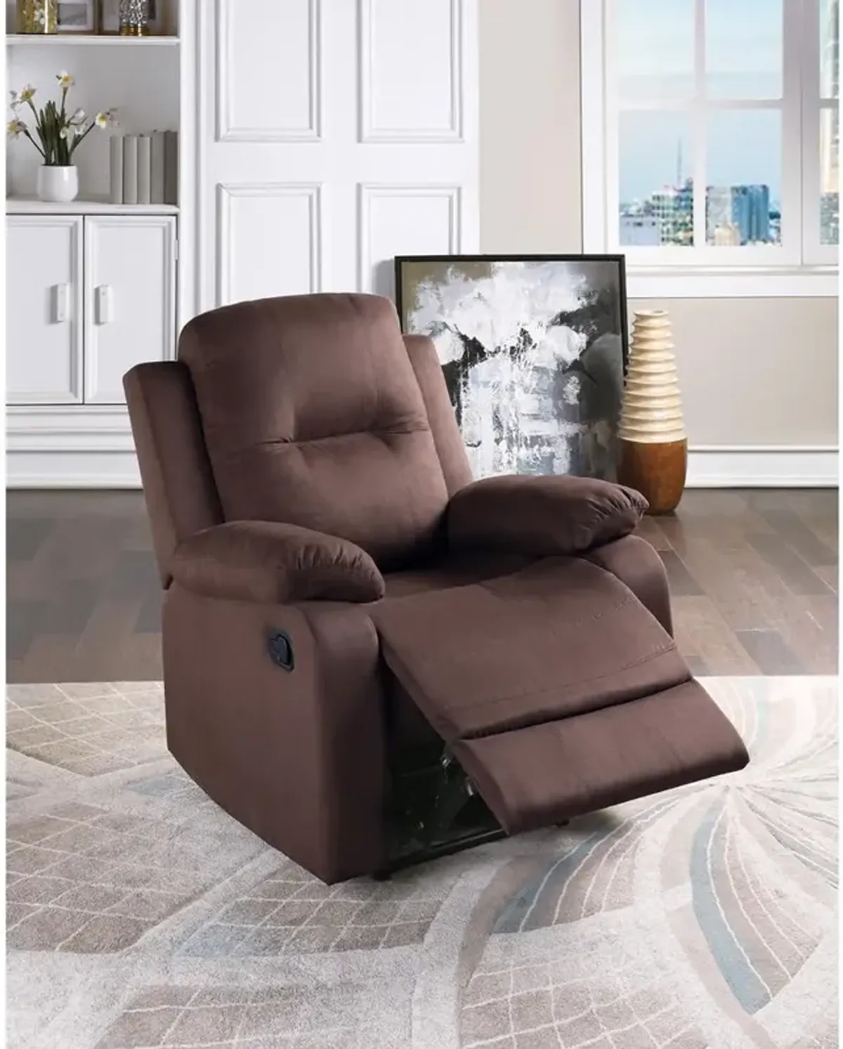 Poundex Recliner-Chocolate