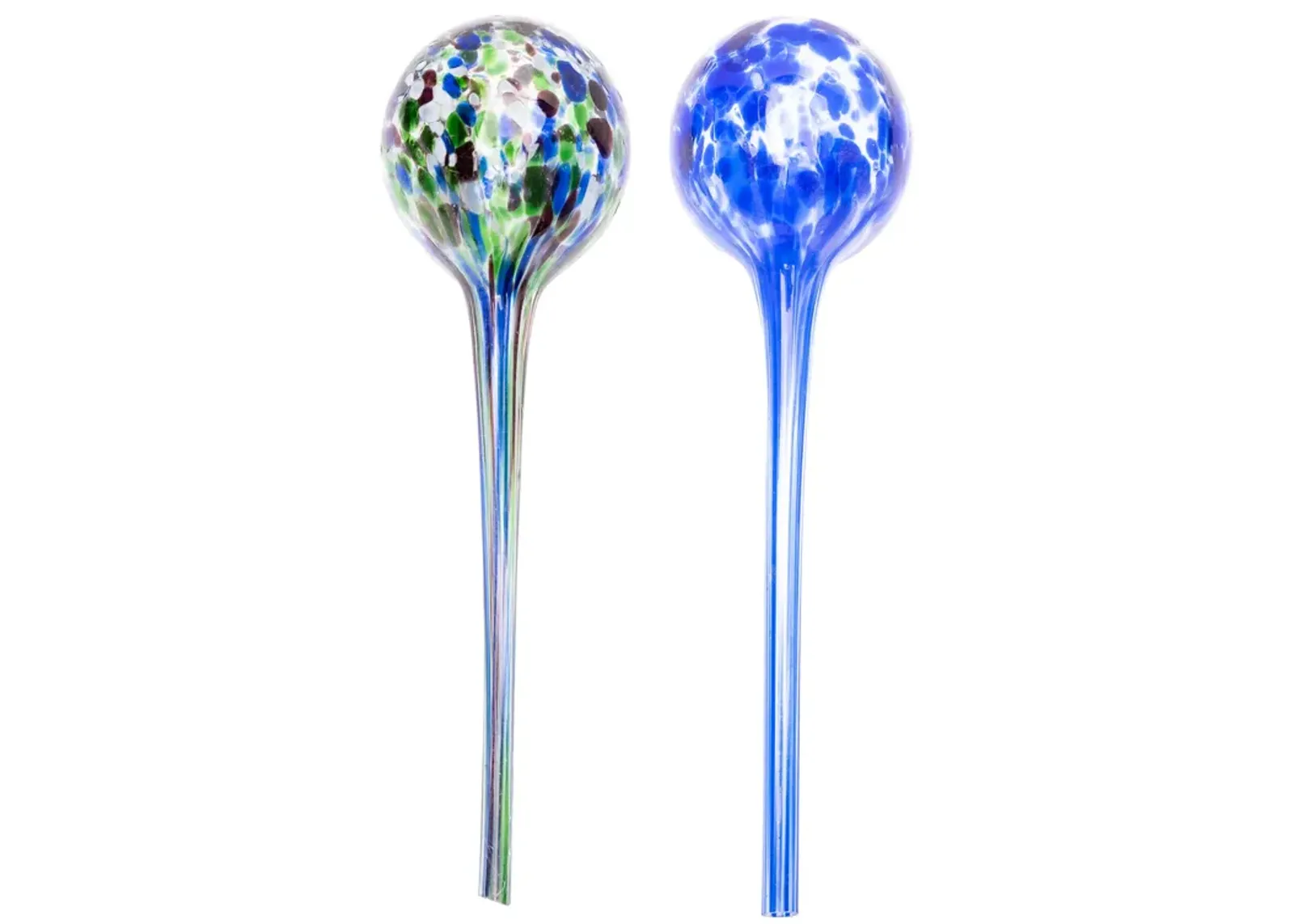 11.5" Inch Self-Watering Plant Gazing Globes – 2 Pack Large Aqua Gazing Globes