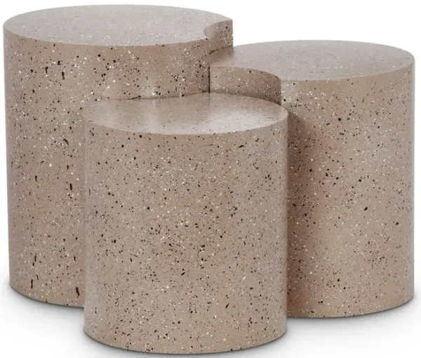 Meridian Furniture Dimple Taupe End Table