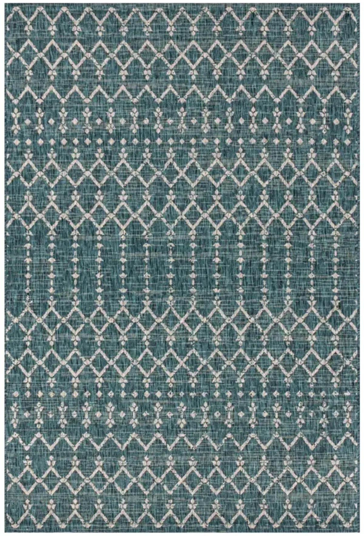 Ourika Moroccan Geometric Textured Weave Indoor/Outdoor Runner Rug