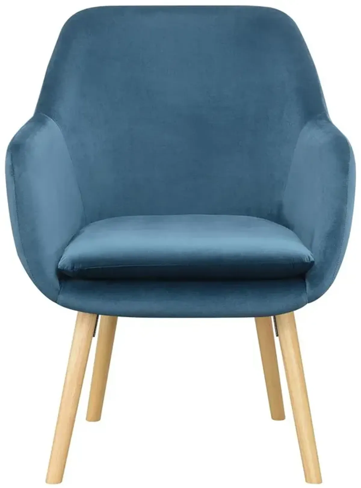 Convenience Concepts Take a Seat Charlotte Accent Chair, Blue Velvet