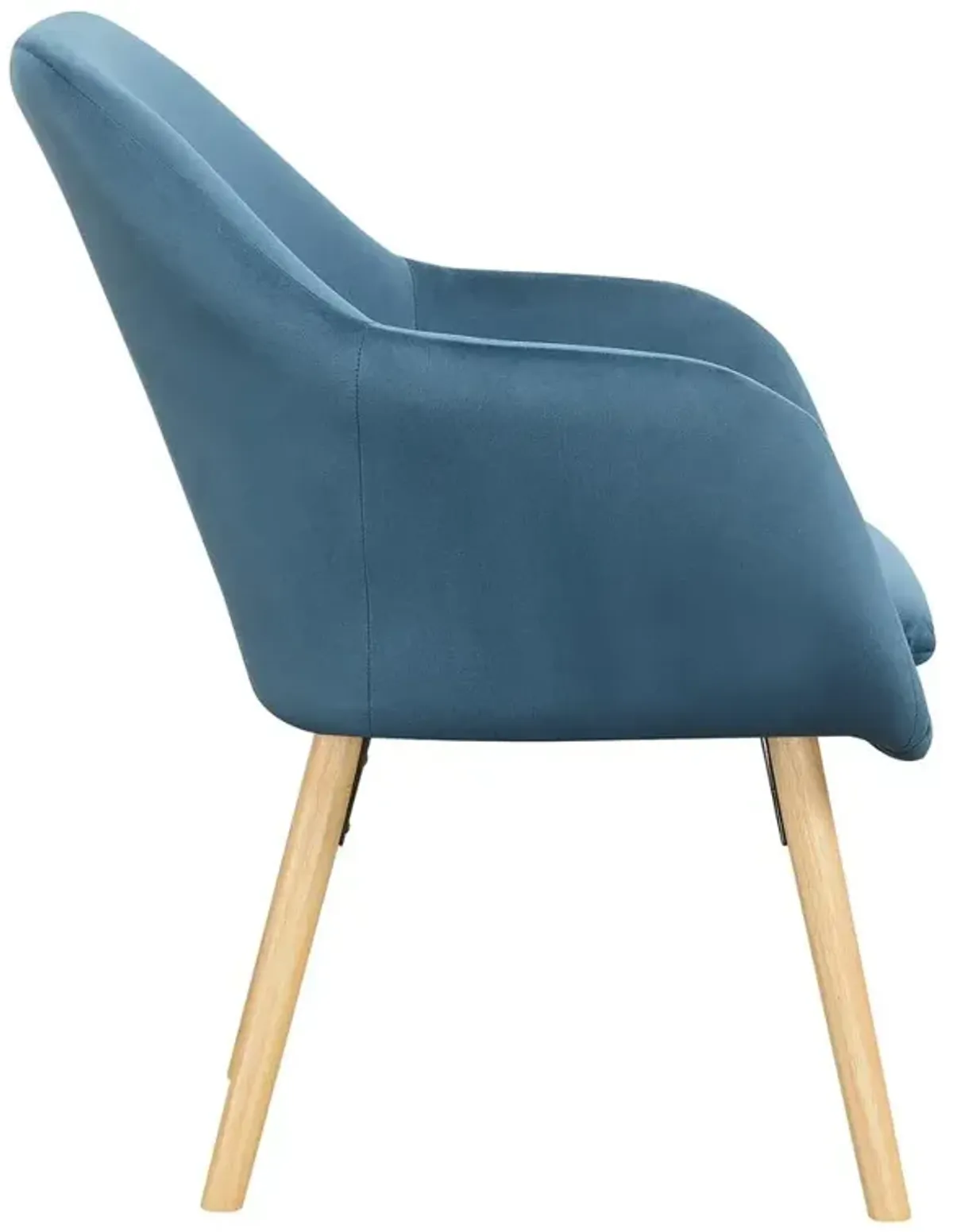 Convenience Concepts Take a Seat Charlotte Accent Chair, Blue Velvet