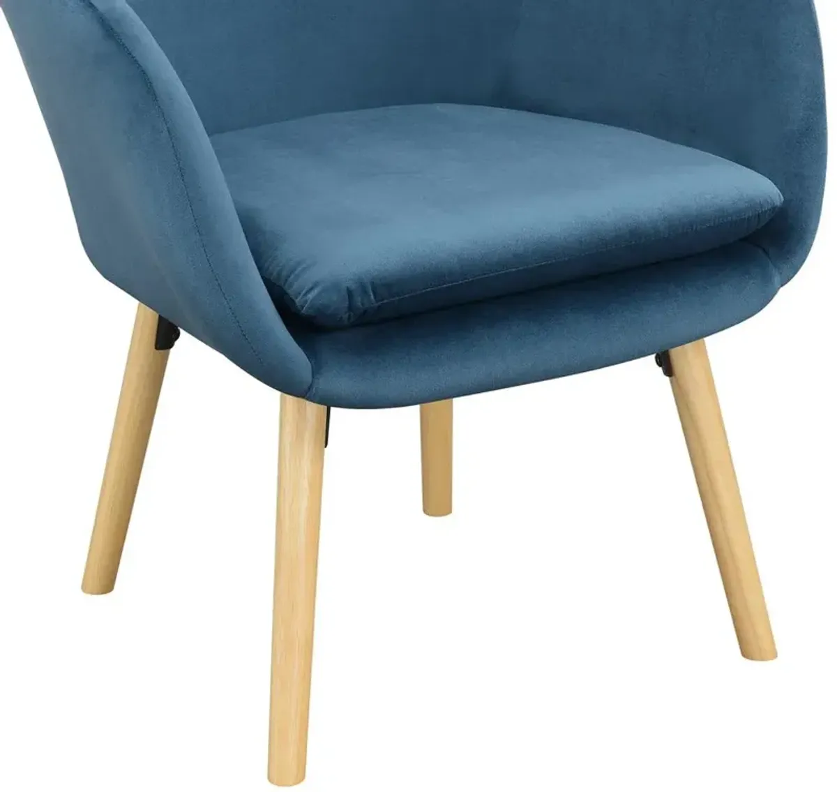 Convenience Concepts Take a Seat Charlotte Accent Chair, Blue Velvet