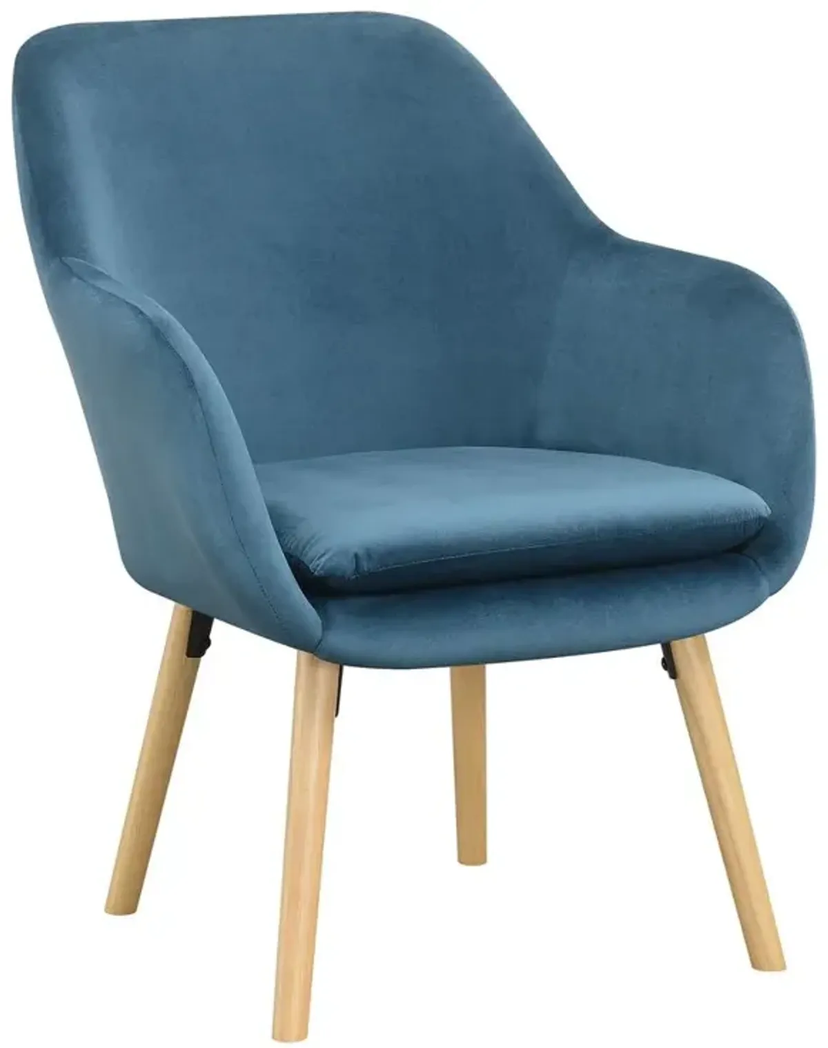 Convenience Concepts Take a Seat Charlotte Accent Chair, Blue Velvet