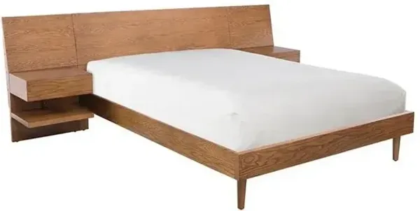 INK+IVY Bed with 2 Nightstands
