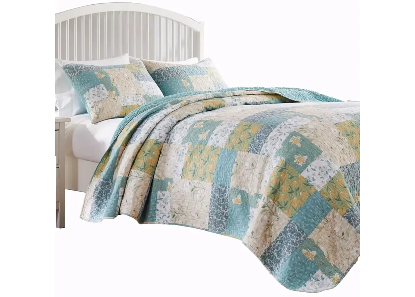 Greenland Home Fashions Evangeline Luxurious Comfortable 2 Pieces Quilt Set