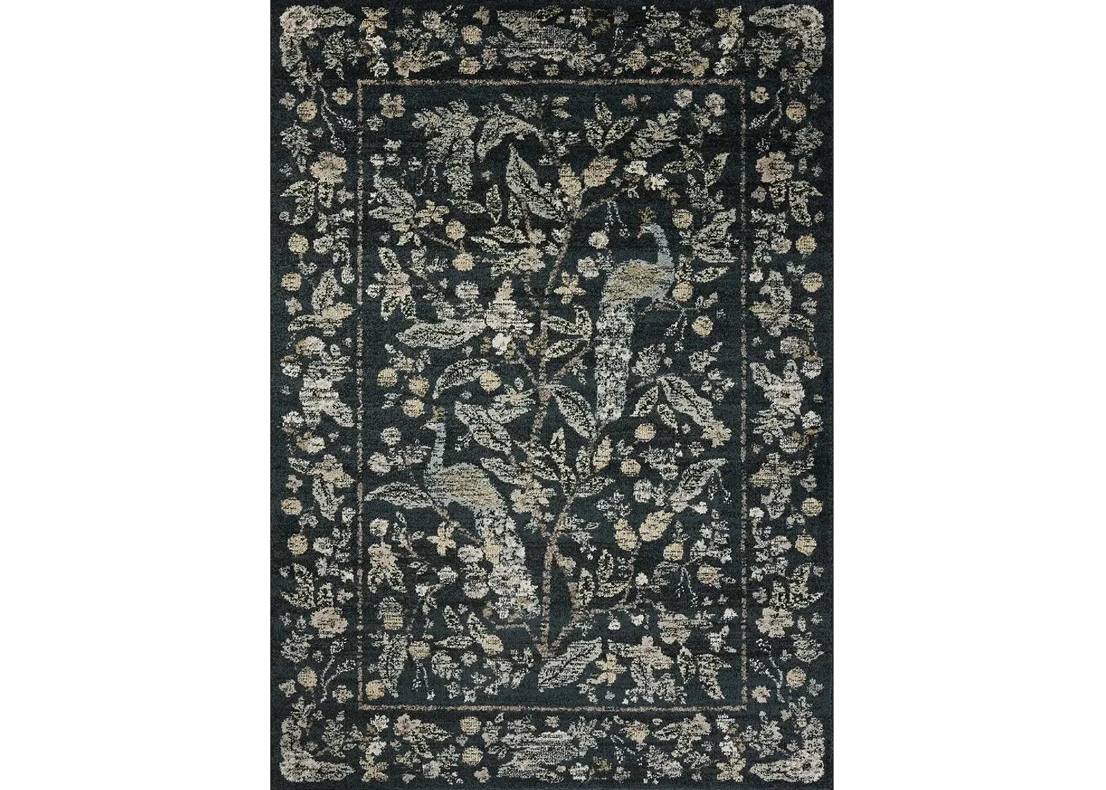 Laurel LAU-05 Navy 2''8" x 4' Rug by Rifle Paper Co.