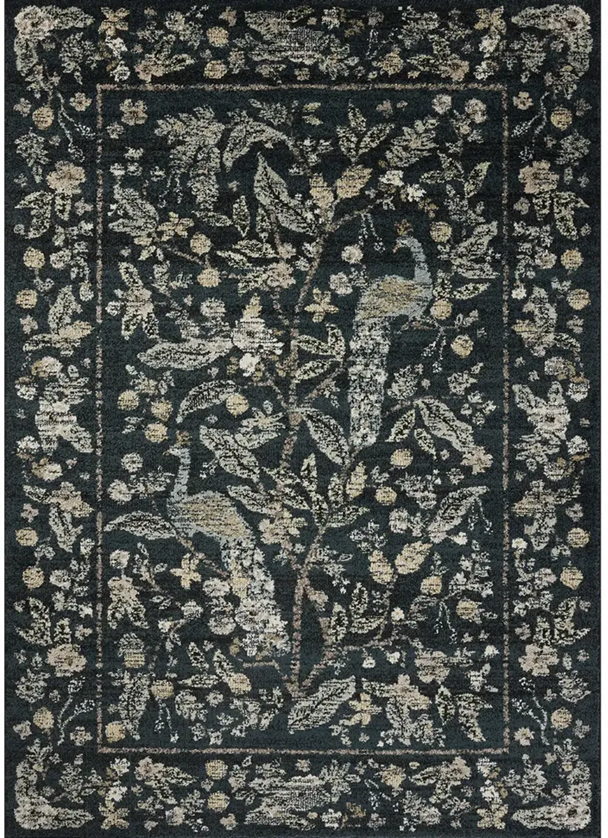 Laurel LAU-05 Navy 2''8" x 4' Rug by Rifle Paper Co.