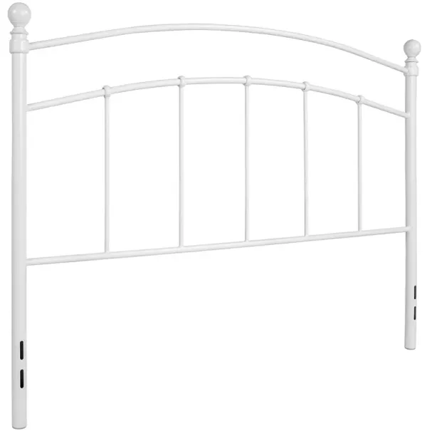 Flash Furniture Woodstock Decorative White Metal Queen Size Headboard
