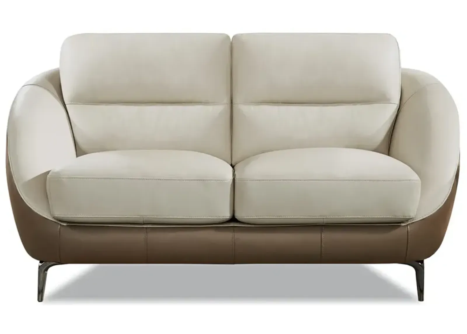 Makena Top Grain Leather Loveseat