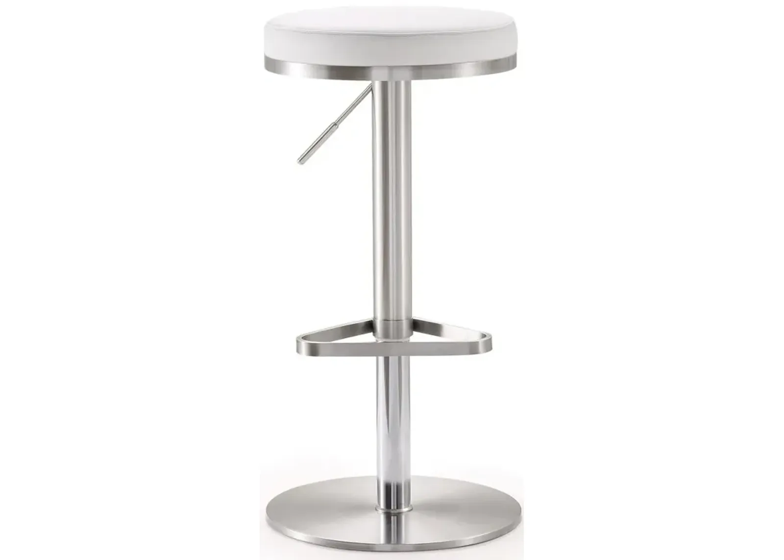 Belen Kox Contemporary Adjustable Steel Barstool (White), Belen Kox