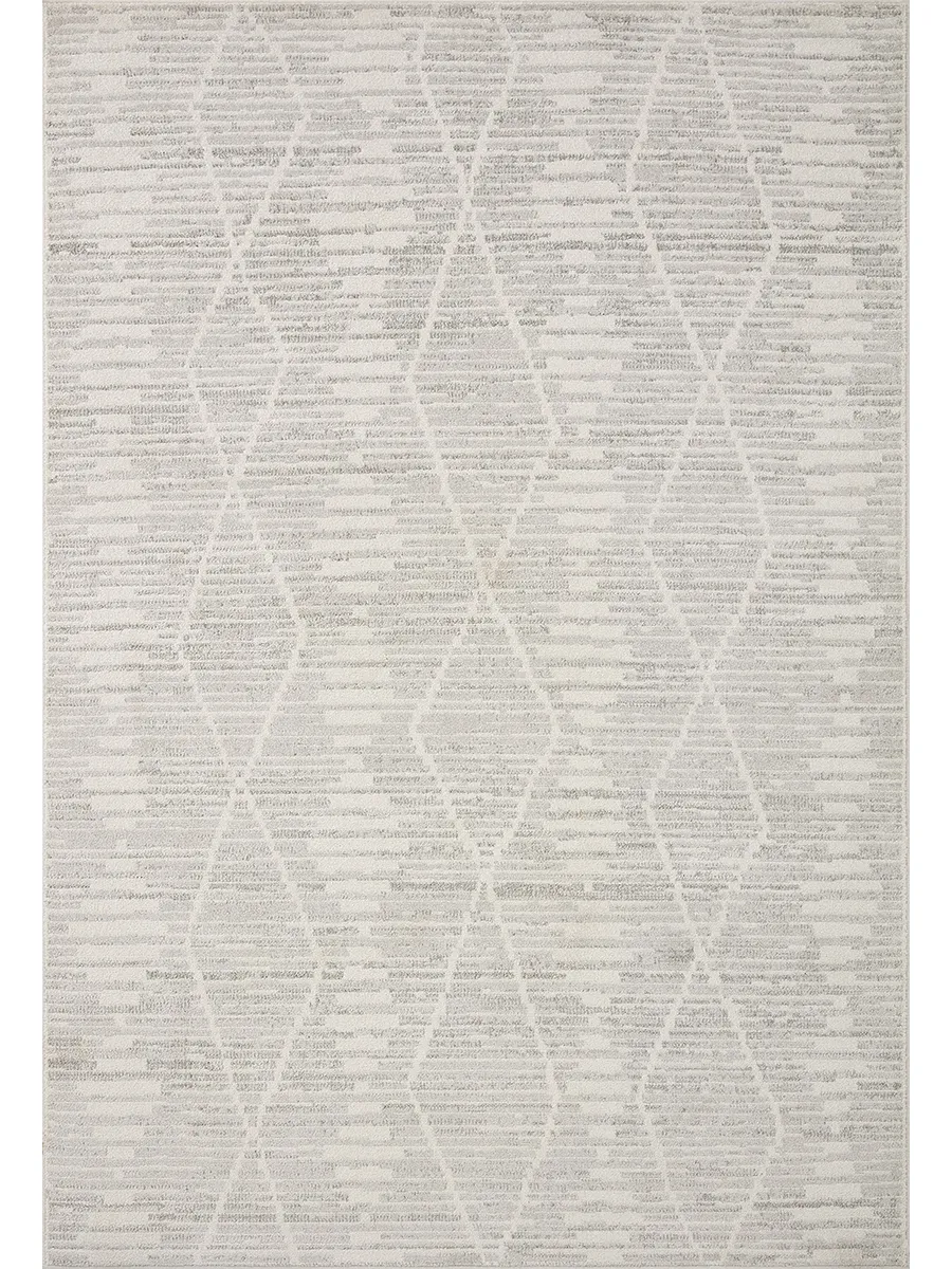 Kamala KAM02 Ivory/Silver 5'3" x 7'9" Rug