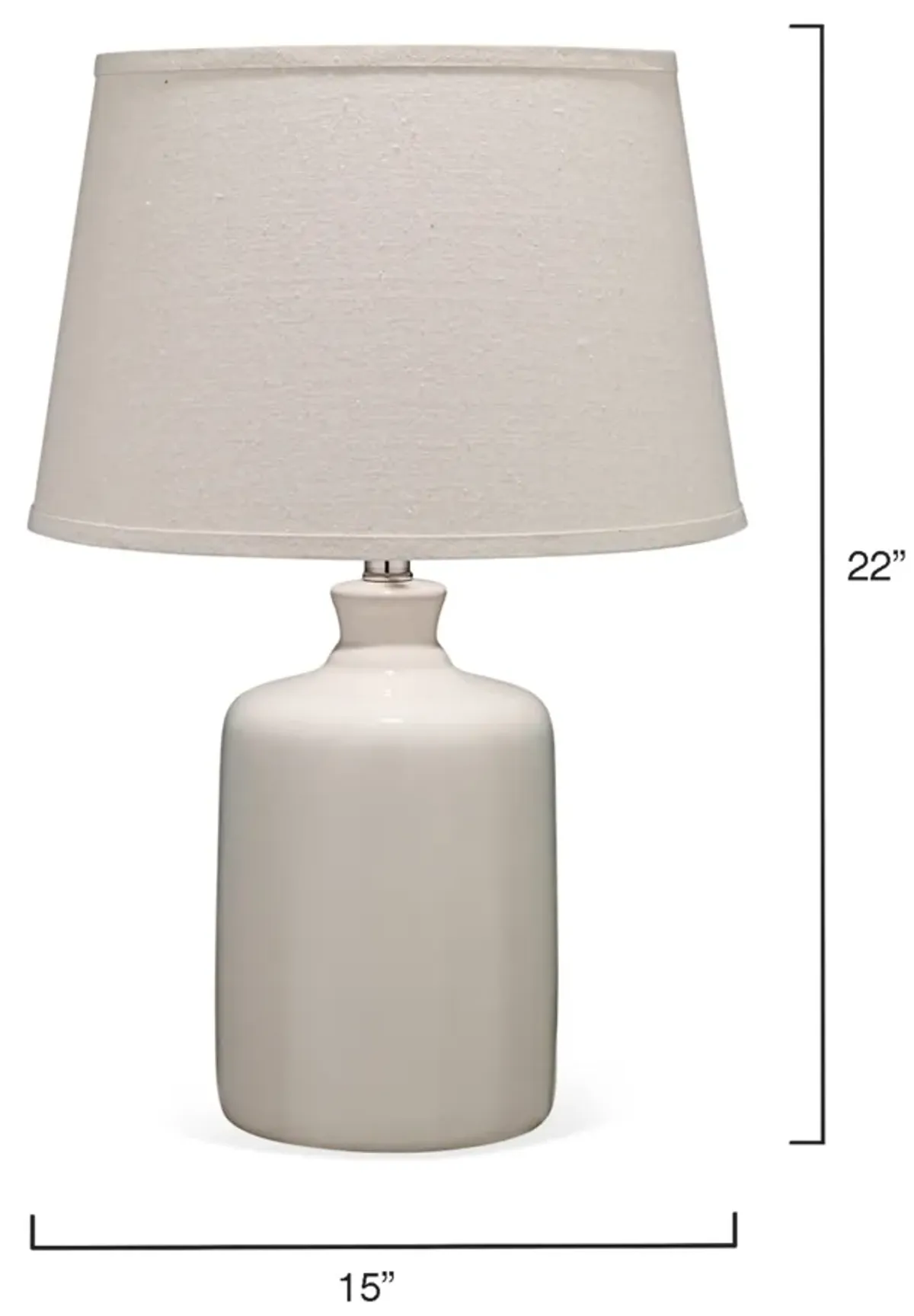 Cream Milk Jug Table Lamp