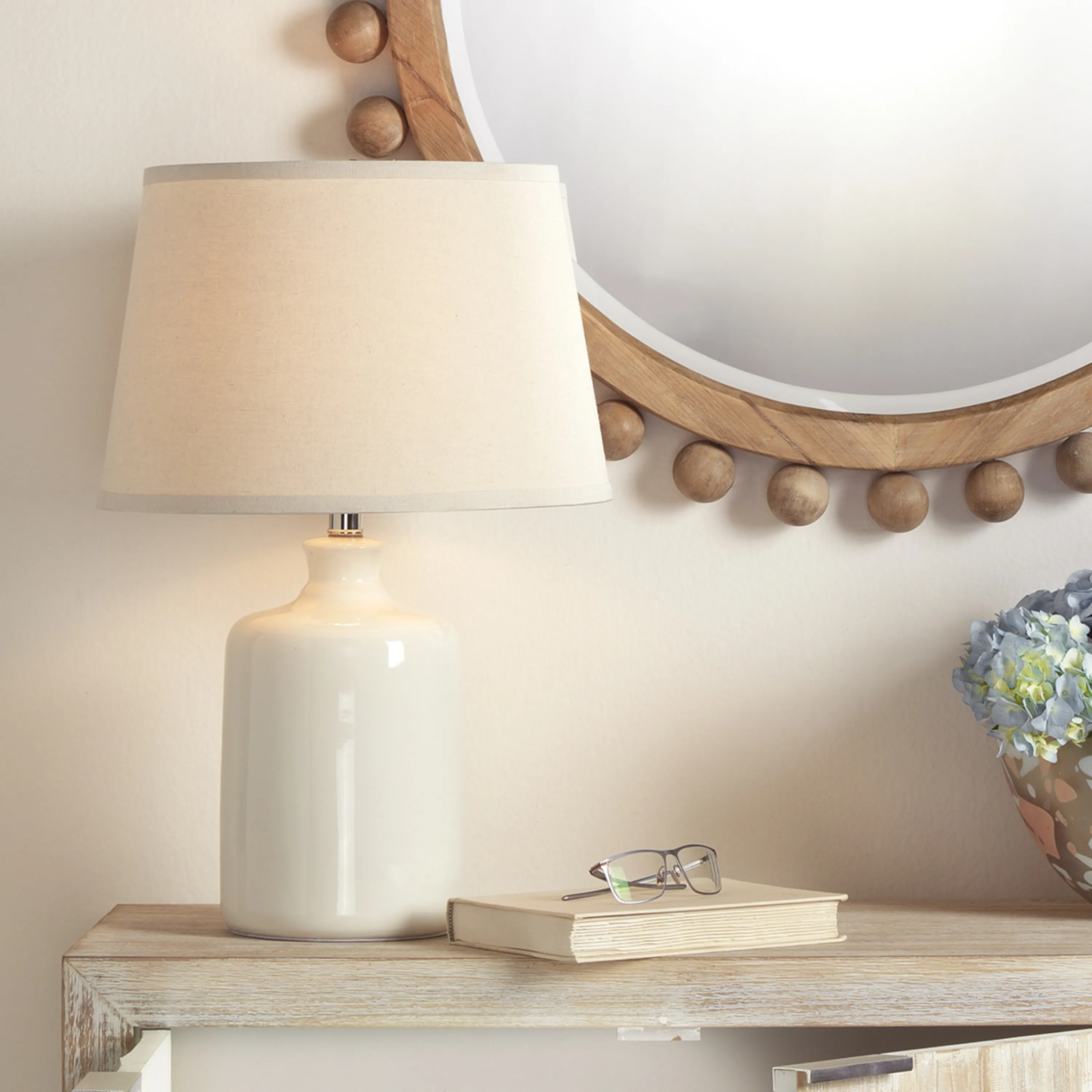 Cream Milk Jug Table Lamp