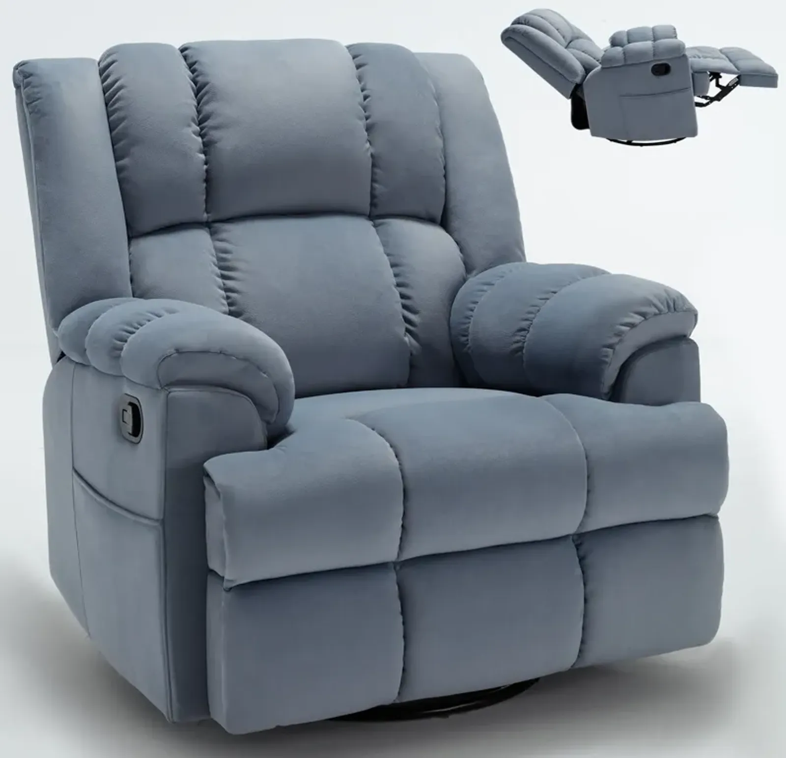 Merax Manual Recliner Chair Swivel  Rocking Chair