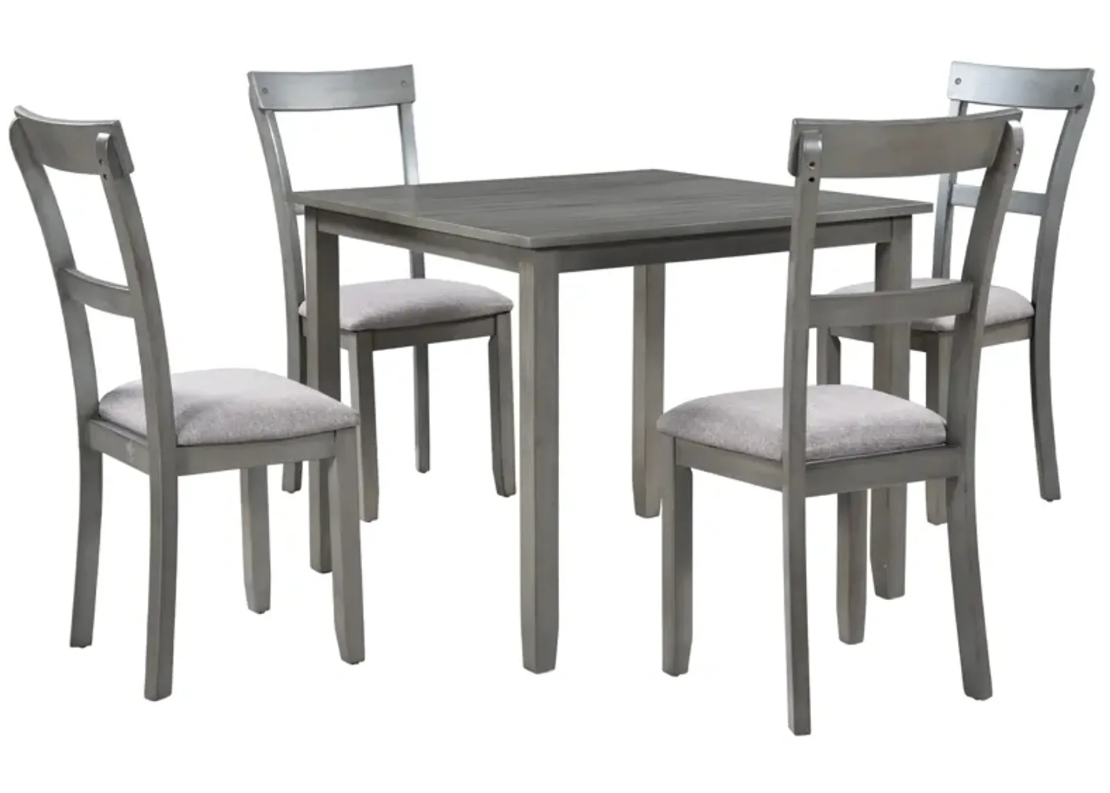 Merax  Industrial Wooden 5 Piece Kitchen Table Dining Table Set