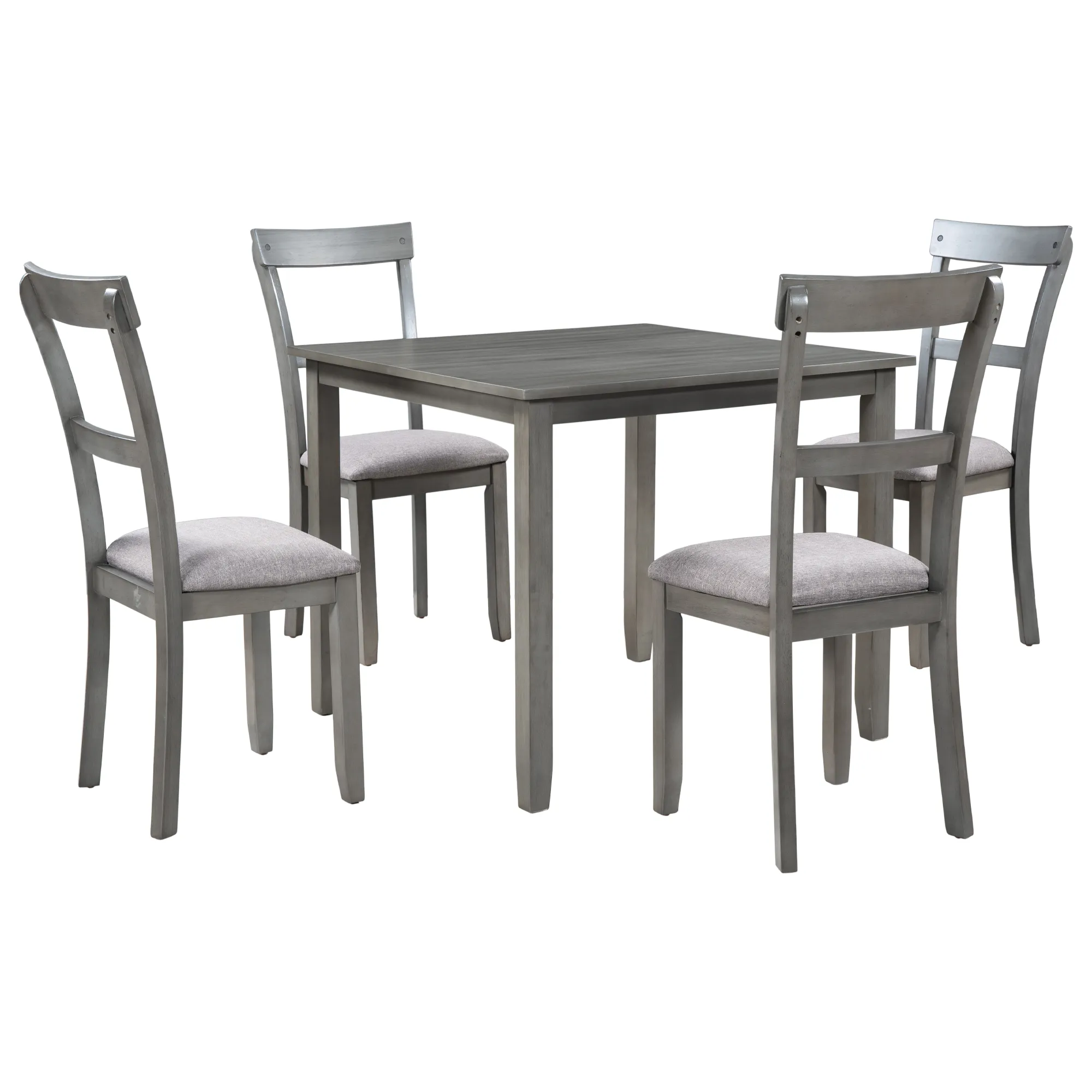 Merax  Industrial Wooden 5 Piece Kitchen Table Dining Table Set