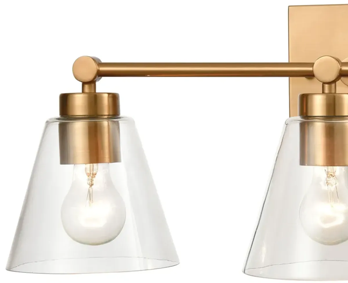 East Point 24'' Wide 3-Light Brass Vanity Light