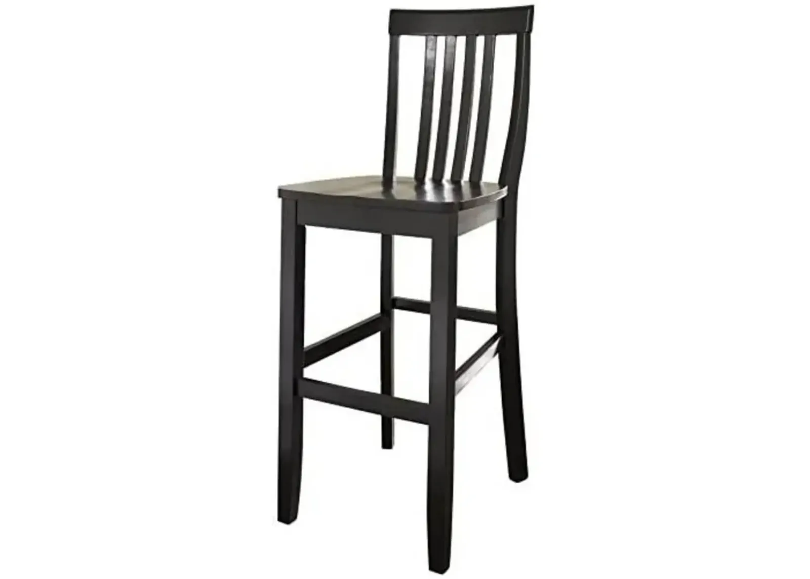 Hivvago Set of 2 - Solid Hardwood 30-inch Bar Stool in Black Wood Finish