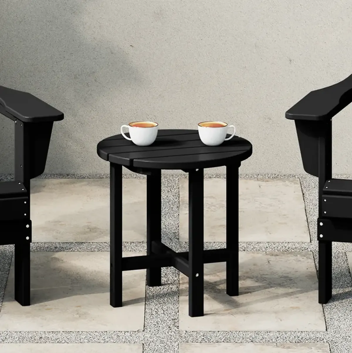 WestinTrends Adirondack Round Outdoor Side Table