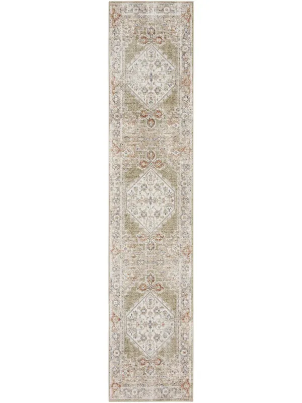 Astra Machine Washable ASW11 Sage/Multicolor 2' x 6' Rug