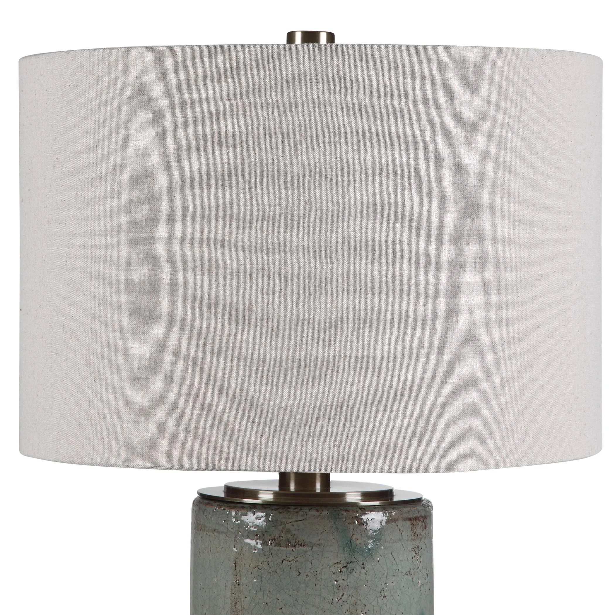 Uttermost Callais Crackled Aqua Table Lamp