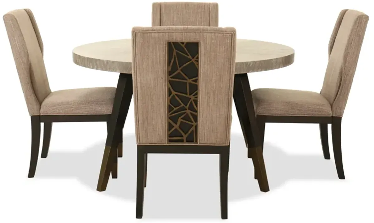 Ryker 5-Piece Round Dining Set