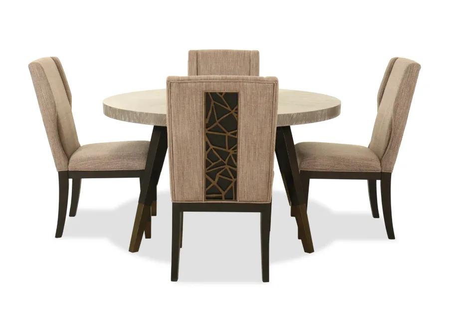 Ryker 5-Piece Round Dining Set