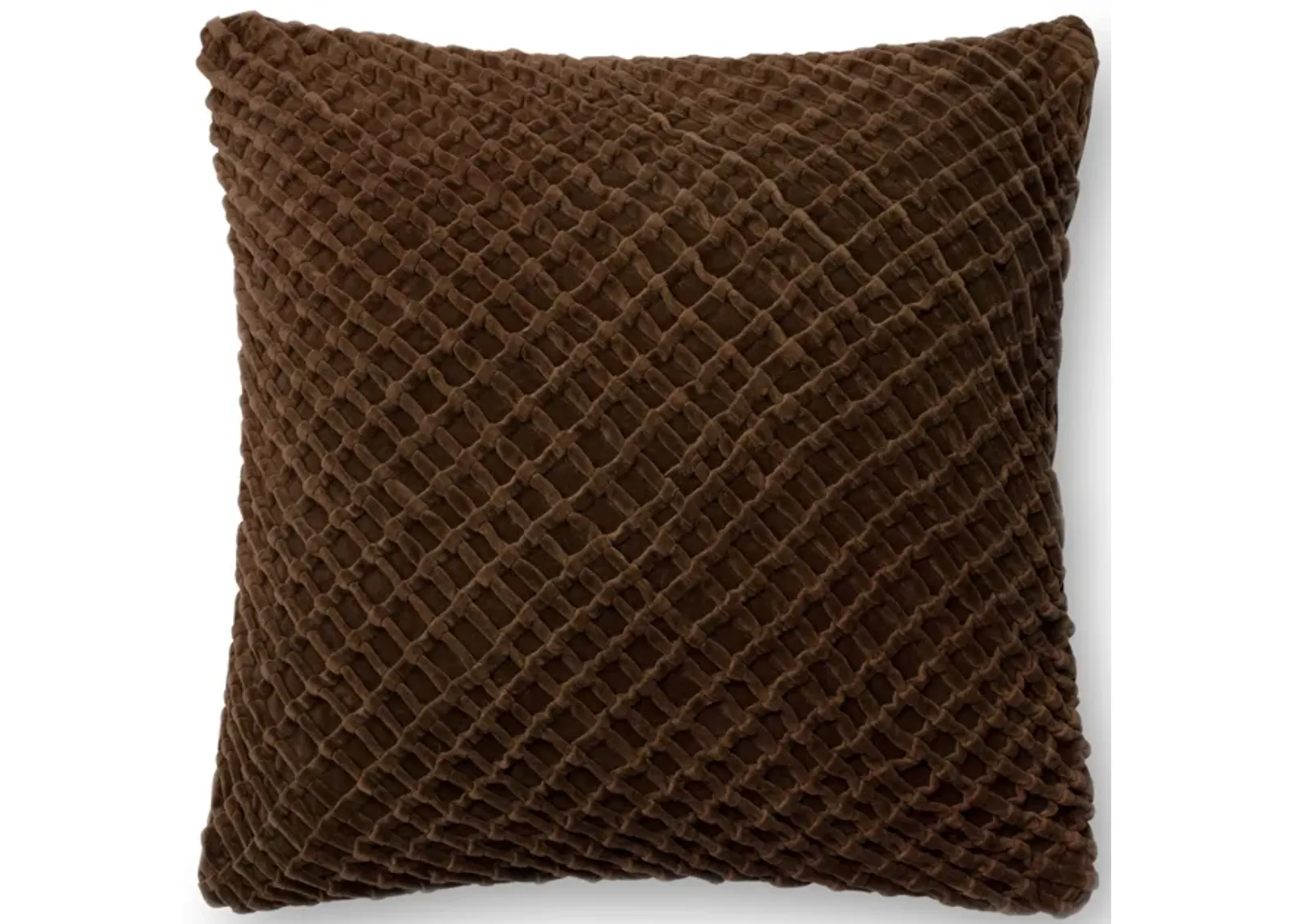 P0125 Brown 22"x22" Poly Pillow