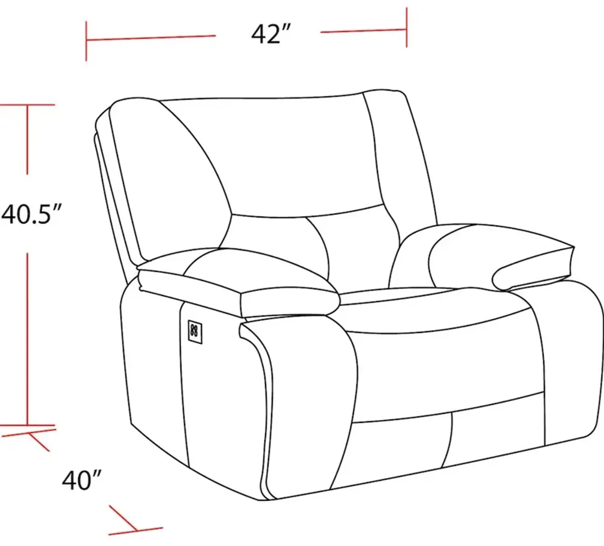 Parker Living Spartacus - Black Power Recliner