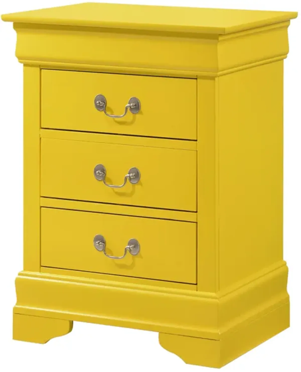 Louis Philippe 3-Drawer Nightstand (29 in. H x 16 in. W x 21 in. D)