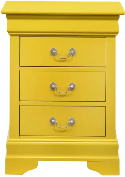 Louis Philippe 3-Drawer Nightstand (29 in. H x 16 in. W x 21 in. D)