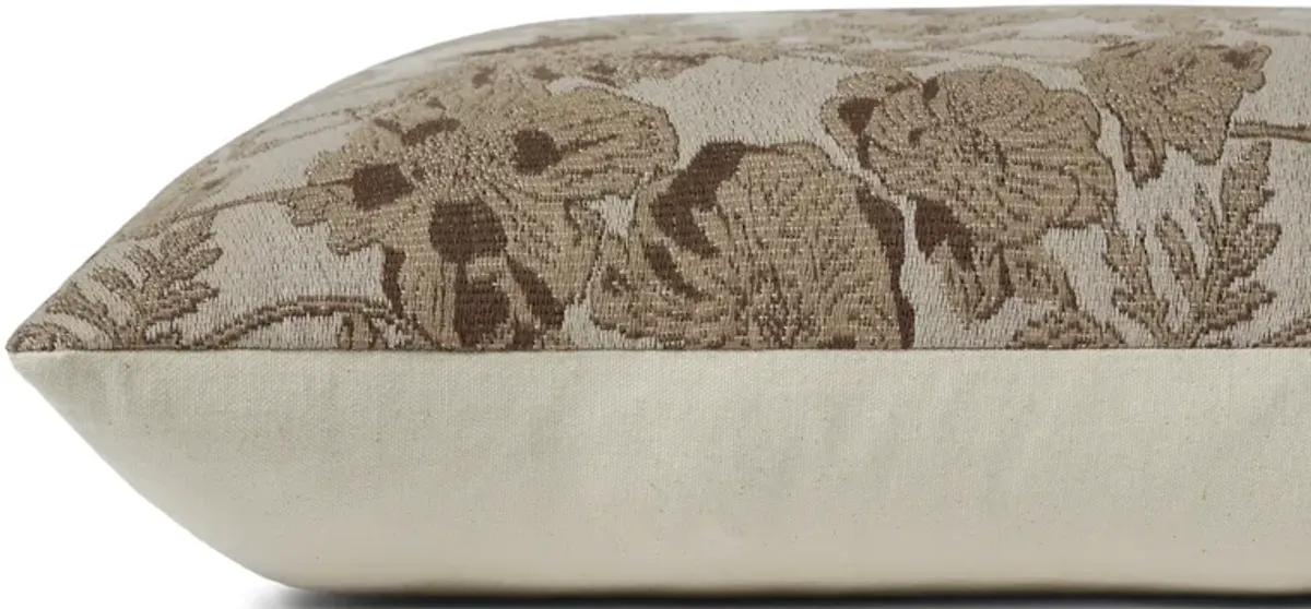 Matilda PCJ0008 Beige/Mocha 18''x18'' by Chris Loves Julia x Loloi