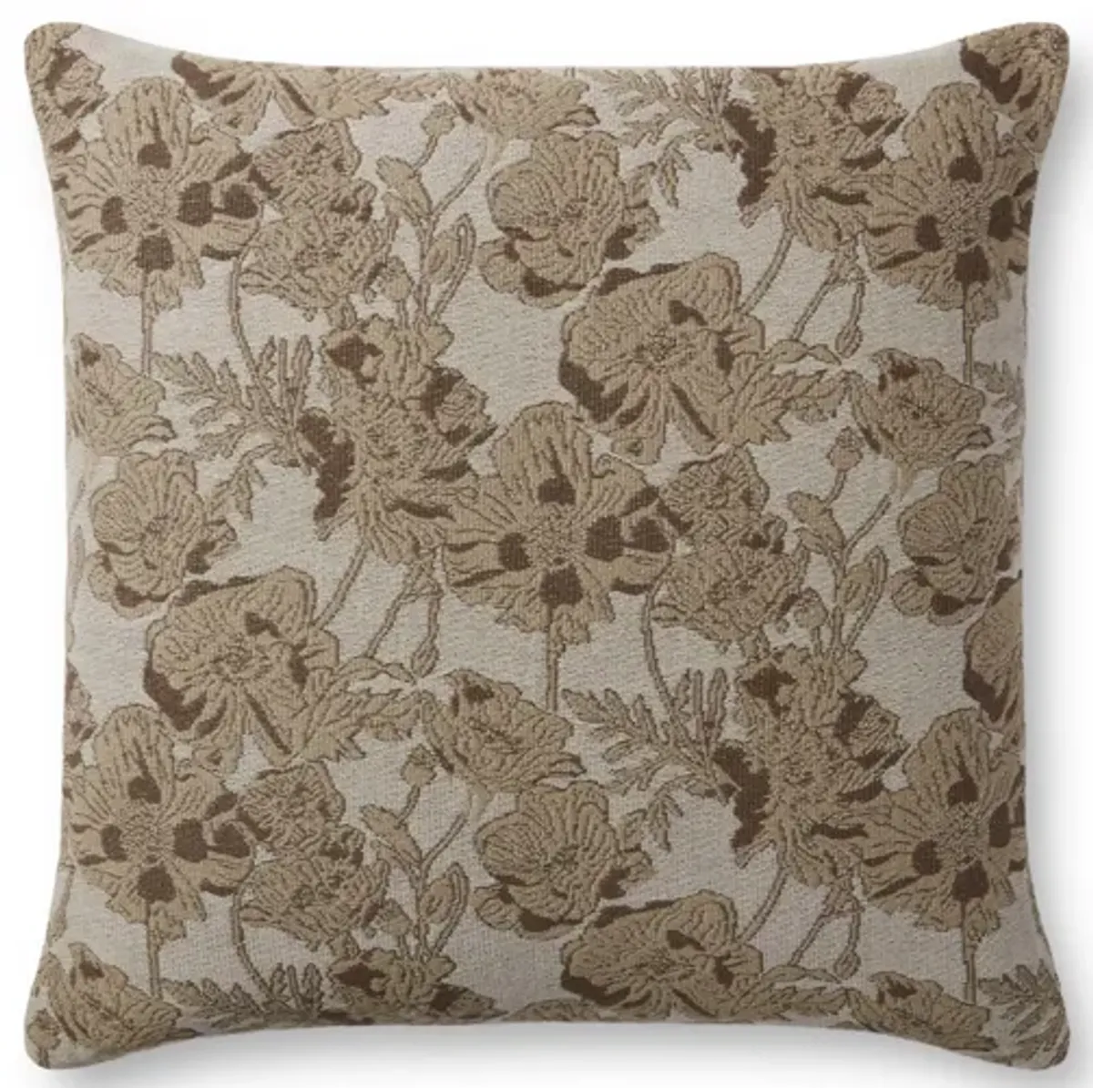 Matilda PCJ0008 Beige/Mocha 18''x18'' by Chris Loves Julia x Loloi