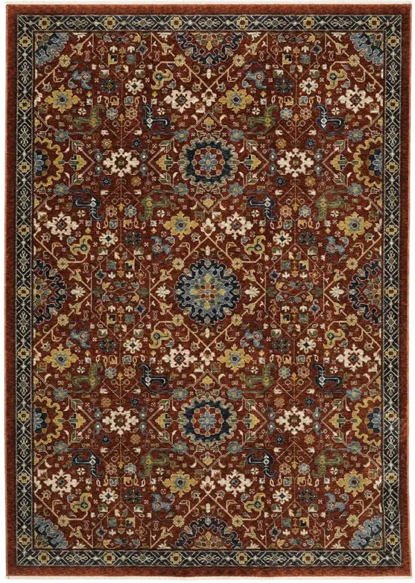 Aberdeen 3'3" x 5' Red Rug
