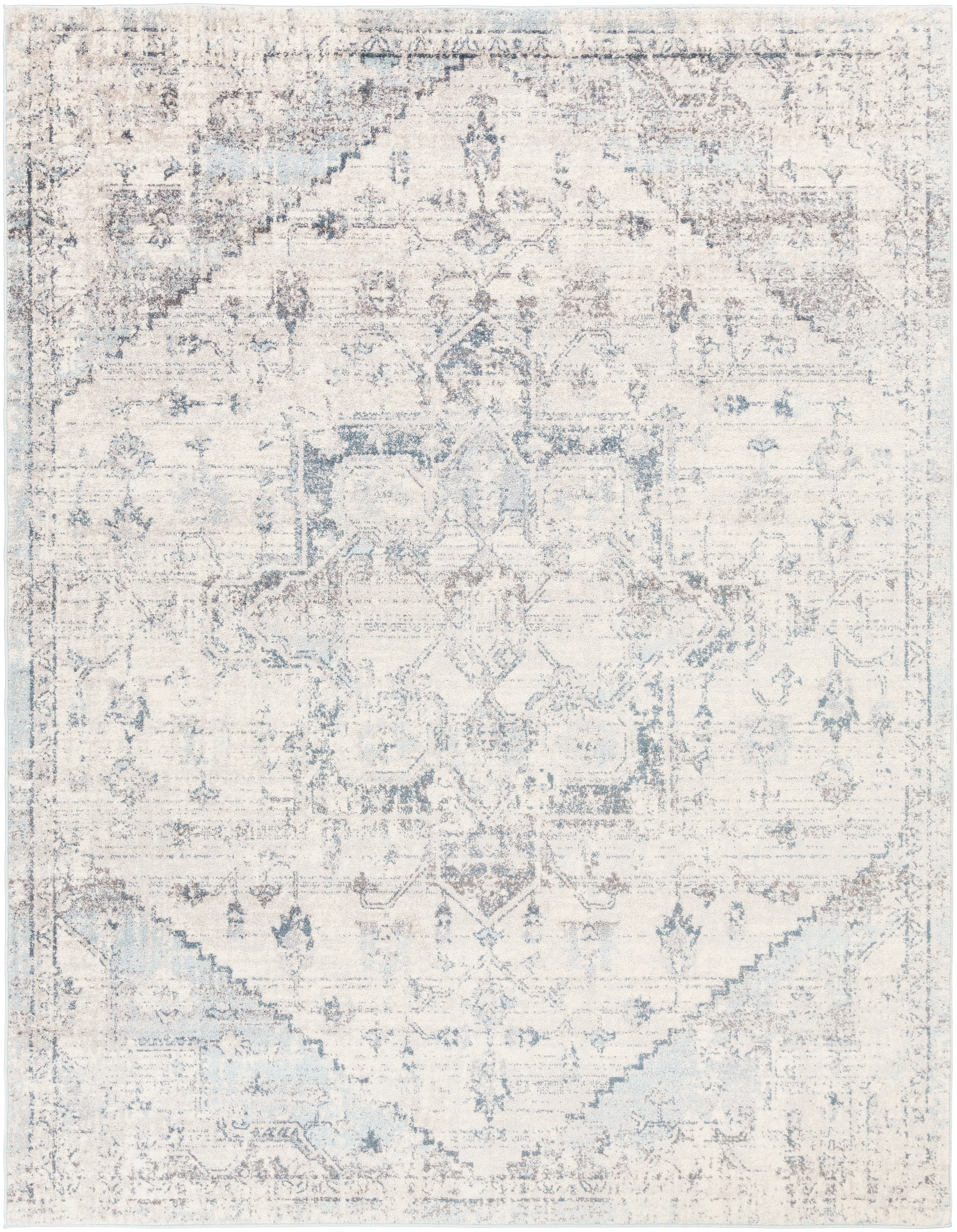 Ankara AKR-2310 7'10' x 10'3' White Rug