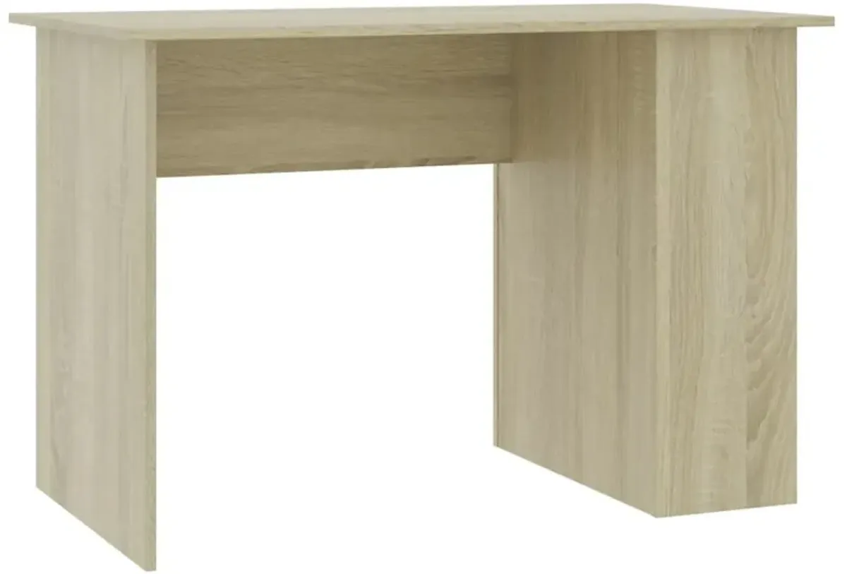 vidaXL Desk Sonoma Oak 43.3"x23.6"x28.7" Chipboard, 800579